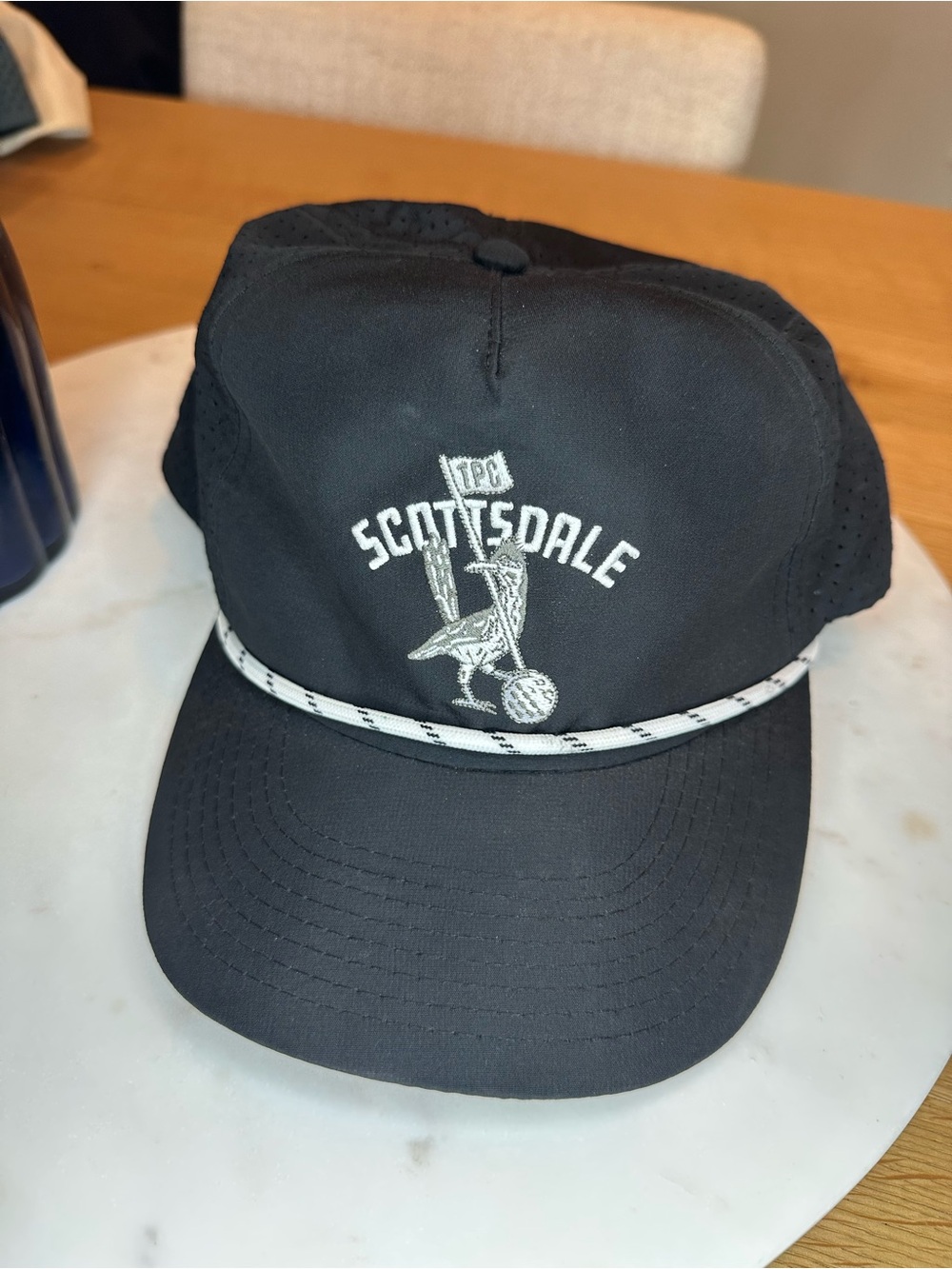 Scottsdale Embroidered Black Golf hat
